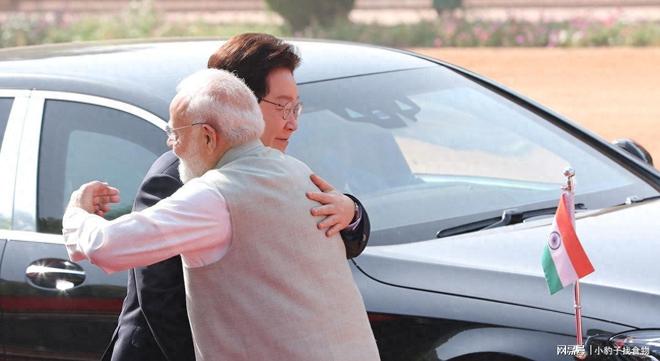 印度“欢迎仪式”变了！李在明夫妇到访与莫迪一起观看分列式(图1)